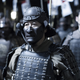 Does this samurai look bored to you?
